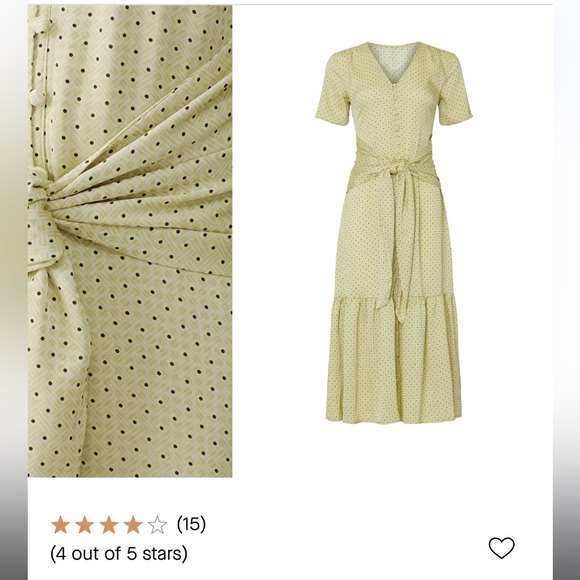 Polka Dot Satin Dress - Picture 5 of 8